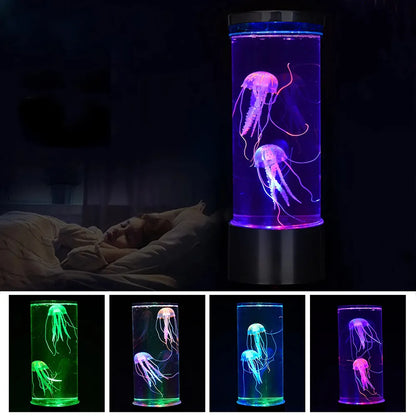 Color-Changing Jellyfish Lamp: USB/Battery Table Night Light