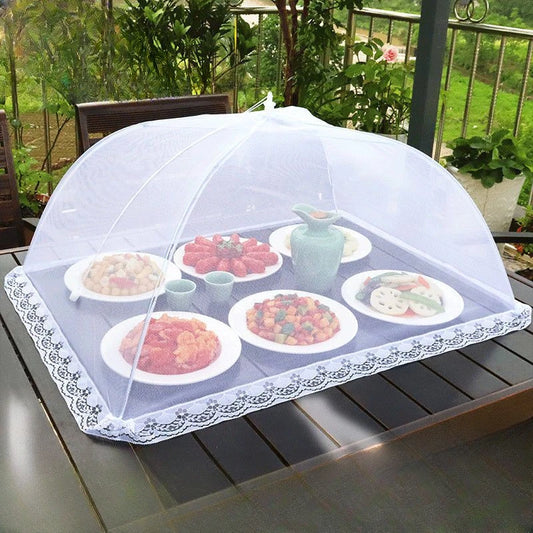 Pop-Up Food Mesh Cover - Anti-Fly & Anti-Mosquito, Foldable Umbrella Design