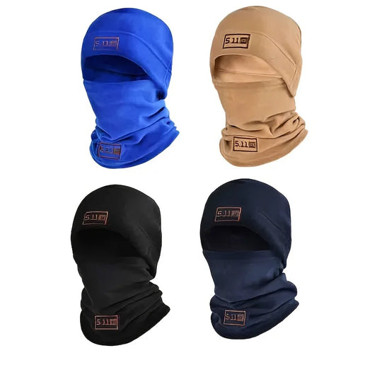 Winter Warm Outdoor Fleece Hat Scarf Thickened Autumn and Winter Men and Women Coldproof Warm Mountaineering Riding Mask Set