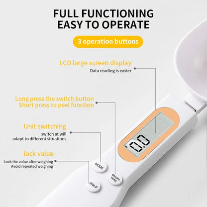 LCD Digital Kitchen Scale - 500g Capacity, 0.1g Accuracy