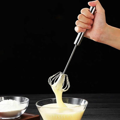 Stainless Steel Semi-Automatic Egg Whisk