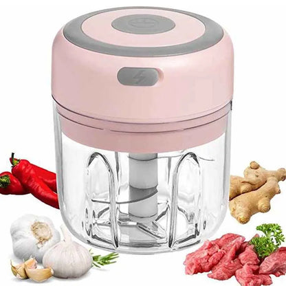 Rechargeable Multifunctional Electric Grinder: Meat, Vegetable, Garlic, Ginger Crusher