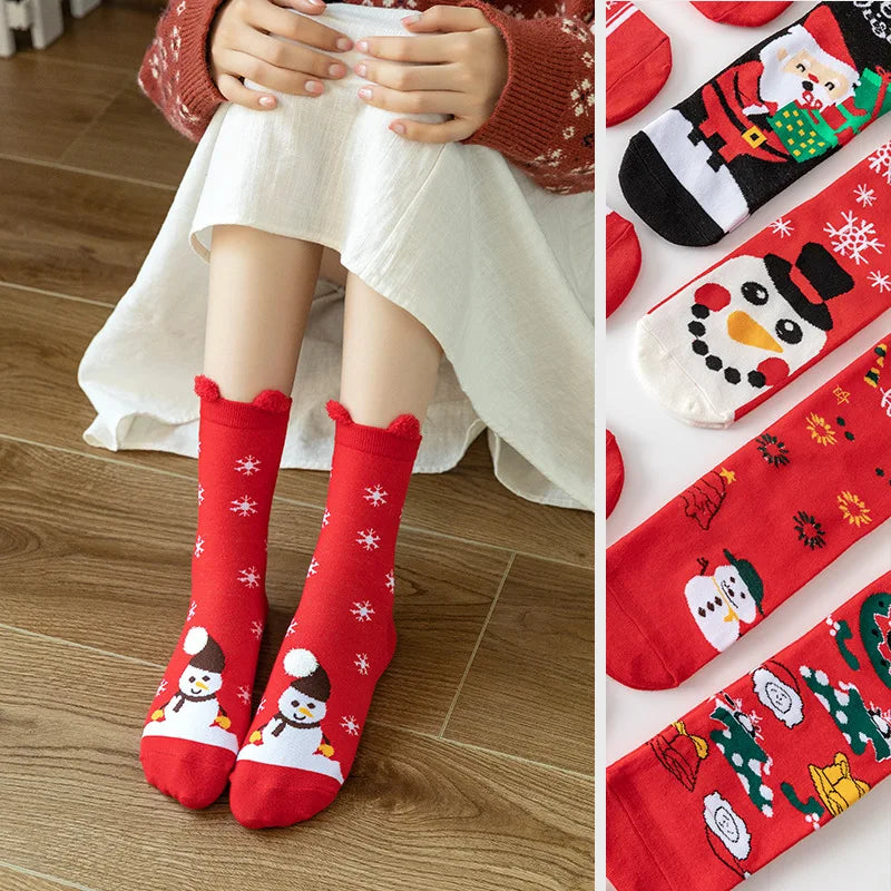 Cartoon Christmas Socks Ornaments Merry Christmas Decorations For Home Christmas Gifts Xmas