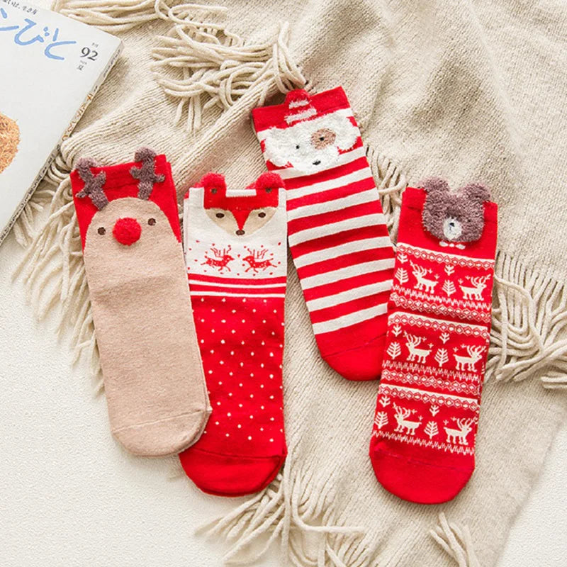 Cartoon Christmas Socks Ornaments Merry Christmas Decorations For Home Christmas Gifts Xmas