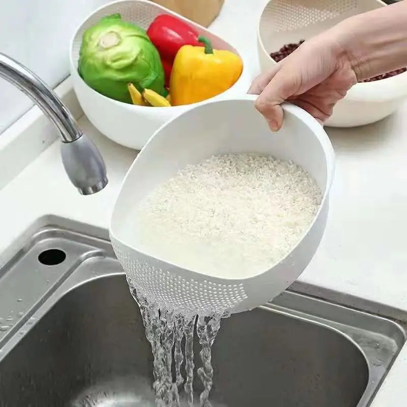 Multifunctional Rice Washing Filter Strainer Colander