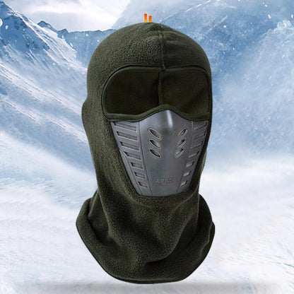 Winter Outdoor Skiing Riding Masked Cap Thickened Fleece Cap Scarf Face Protection Warm Windproof Hat Headgear Mask