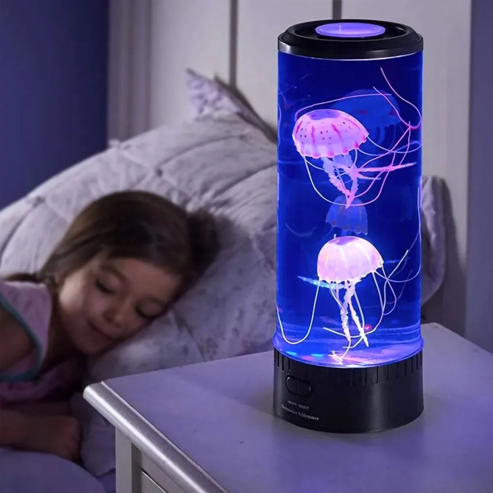 Color-Changing Jellyfish Lamp: USB/Battery Table Night Light