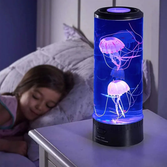 Color-Changing Jellyfish Lamp: USB/Battery Table Night Light