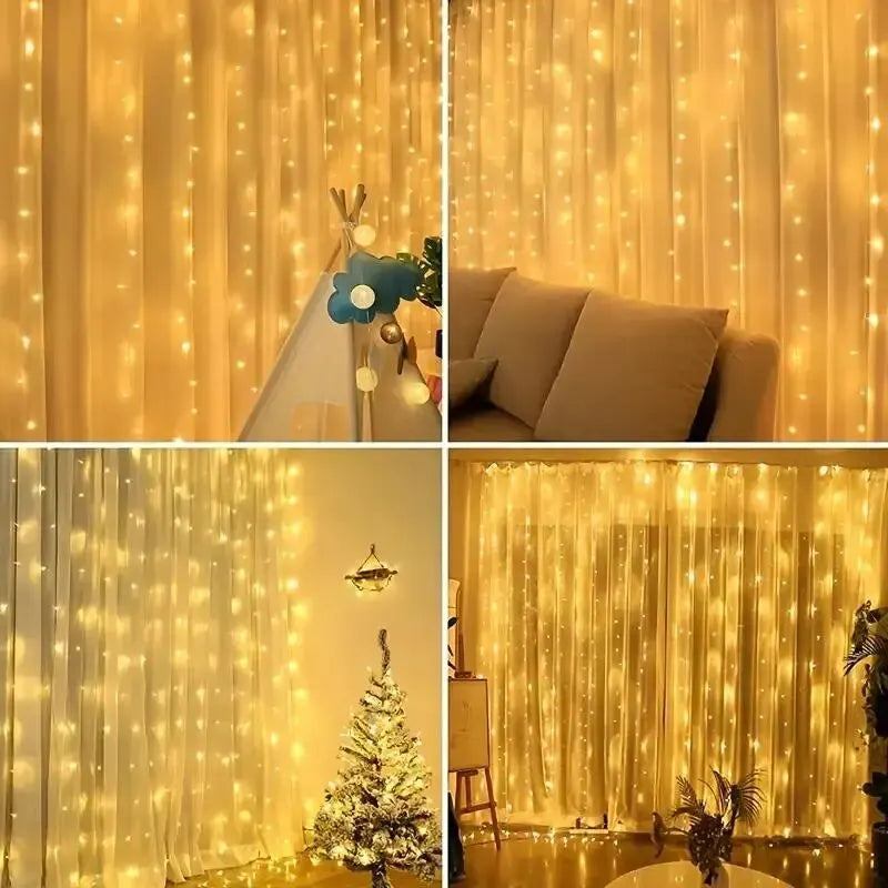 Hook LED Curtain Lights Fairy String Lights