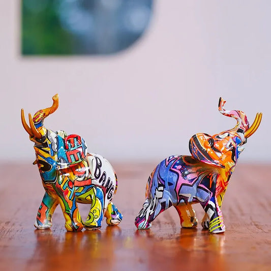 Printed Elephant Figurines