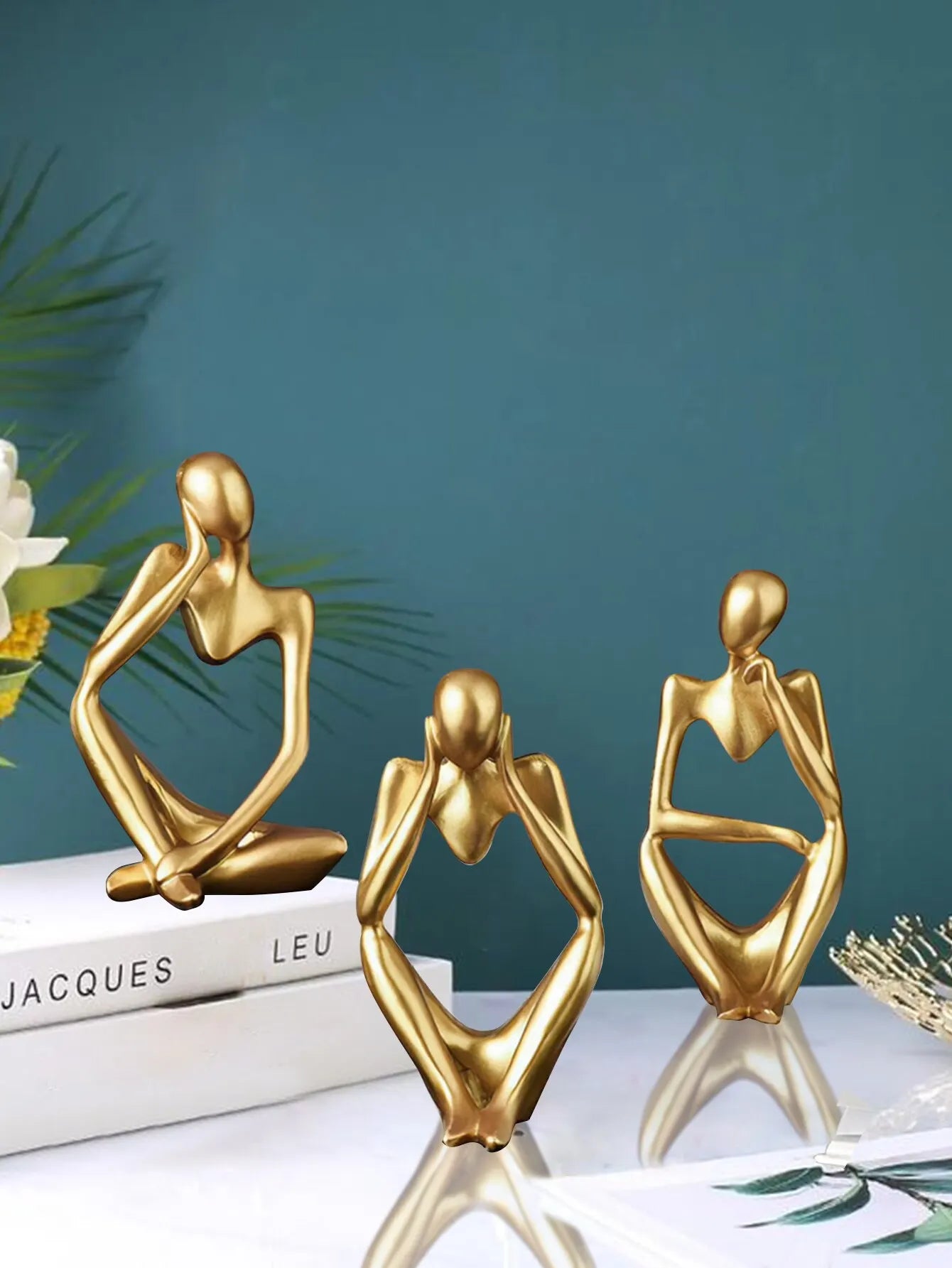 Nordic Light Luxury Style: Abstract Figure Mini Ornamental Crafts