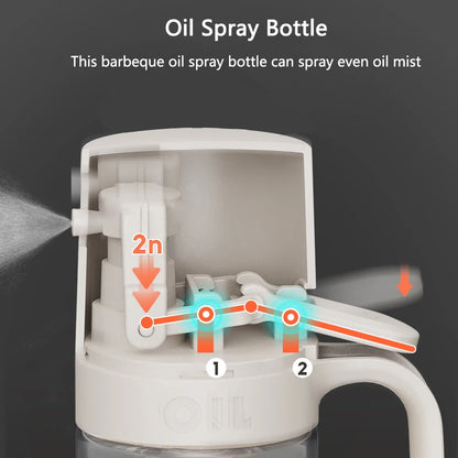 Glass Oil Spray Bottle: Cooking Oil Dispenser & Olive Oil Sprayer