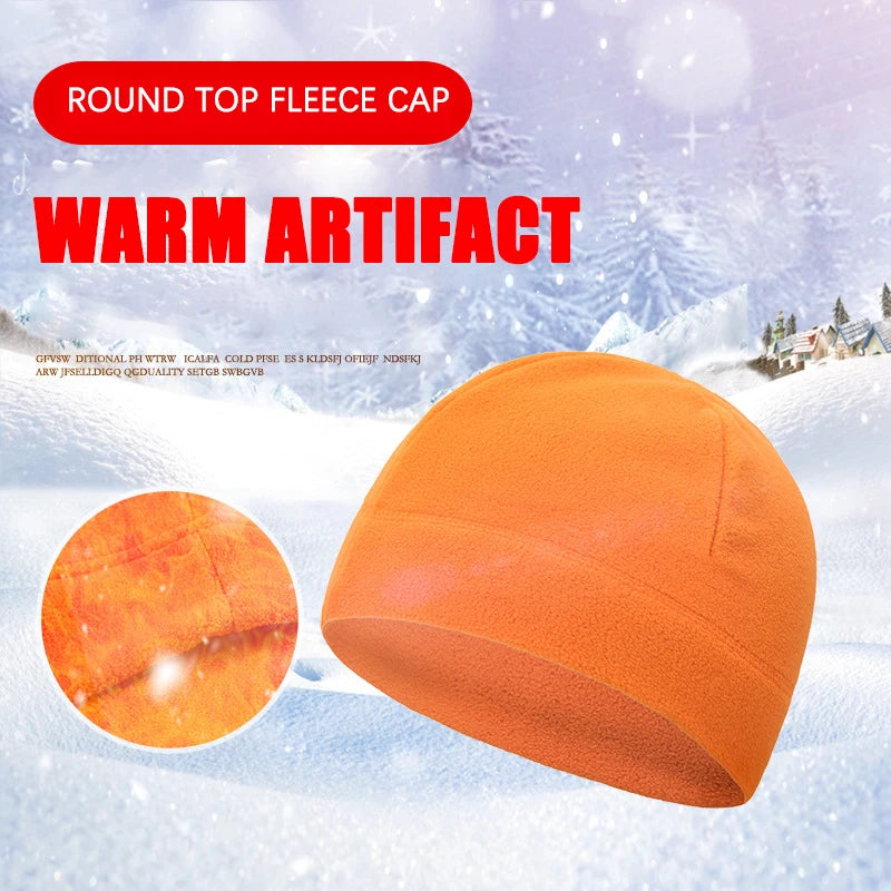 Warm Beanie Army Hat Women Winter Men's Cap Soft Ski Cycling Skin-Friendly Tactical Hiking Fleece Running Windproof Beanie