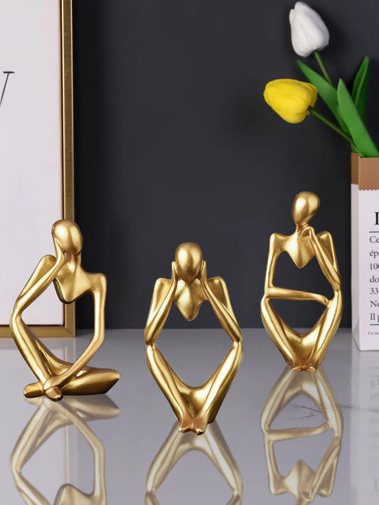 Nordic Light Luxury Style: Abstract Figure Mini Ornamental Crafts