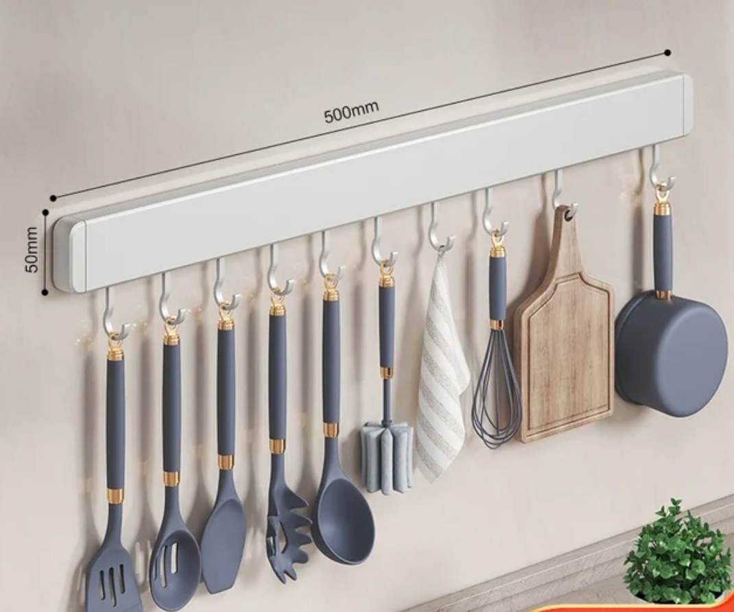 Wall-Mounted Kitchen Storage Rack