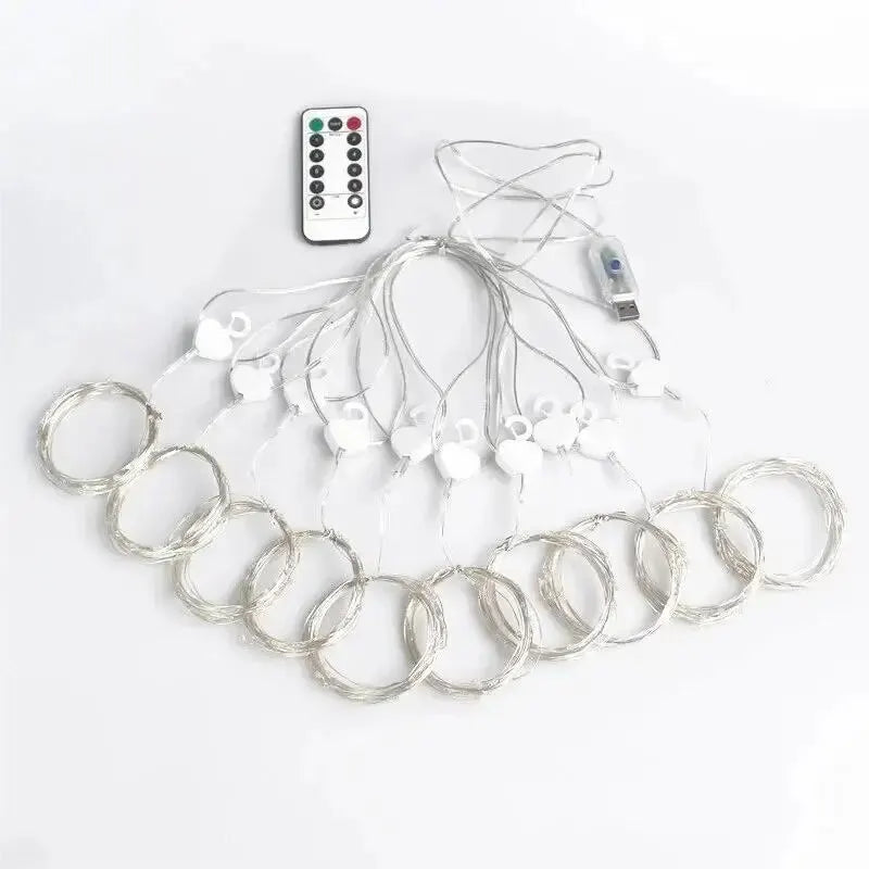 Hook LED Curtain Lights Fairy String Lights