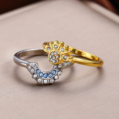 2pc/set Summer Couple Ring Set