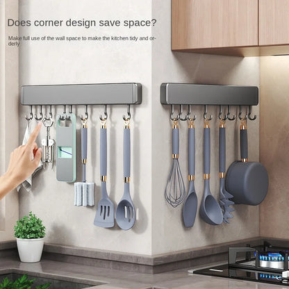 Wall-Mounted Kitchen Storage Rack